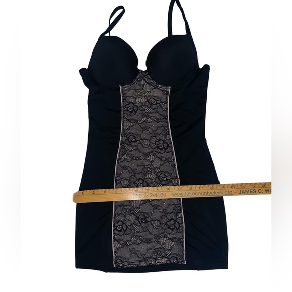 FIT Figure Improving Technology Black Retro Pin-Up Shaper Slip Women's Sz Small - Picture 11 of 15